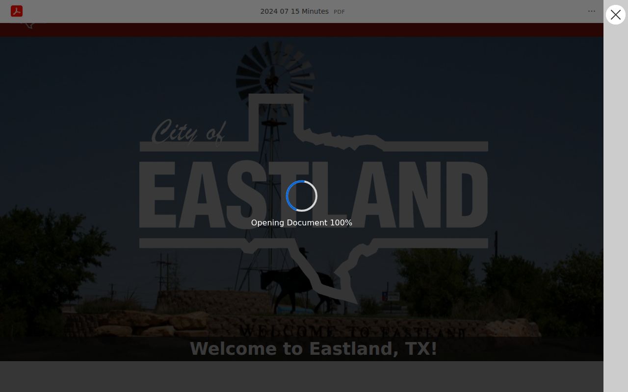 Eastland police records and city public information document