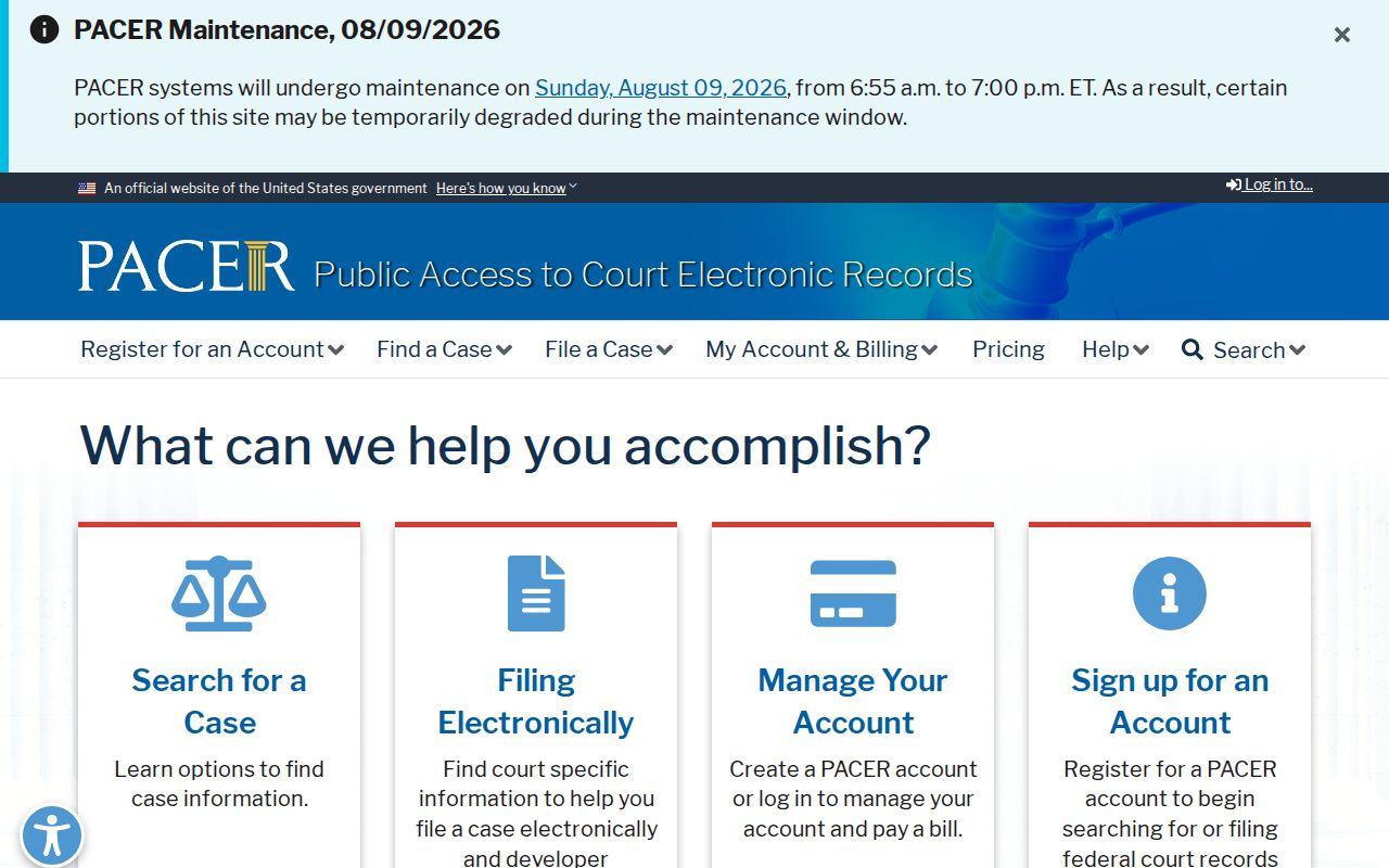 Eastland County federal court case lookup through PACER